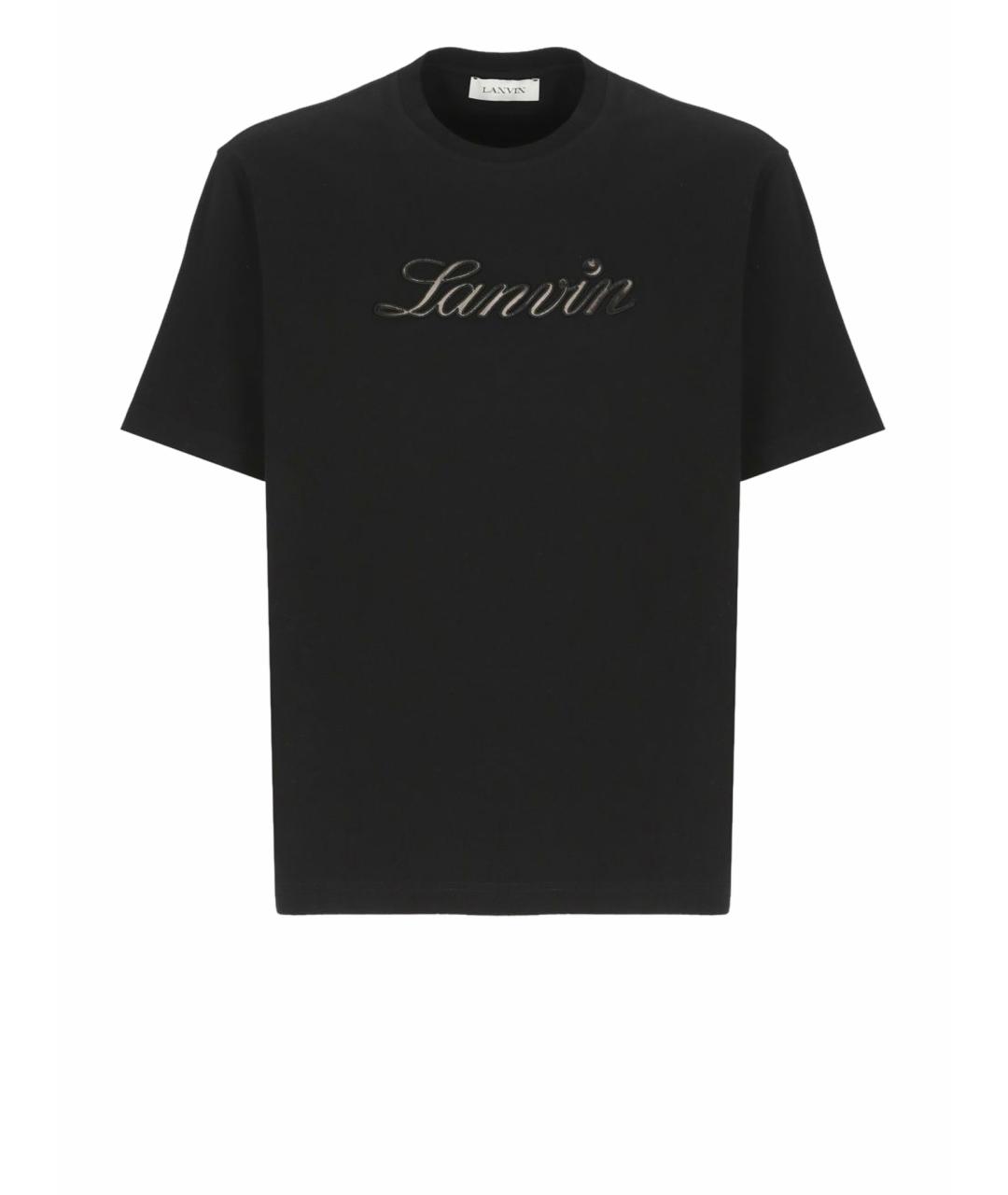 LANVIN Черная футболка, фото 1