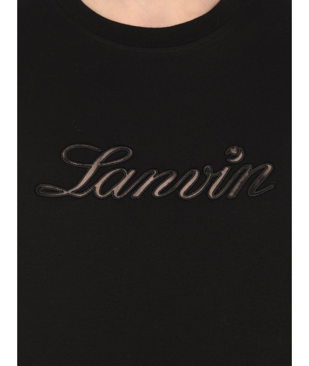 LANVIN Черная футболка, фото 5