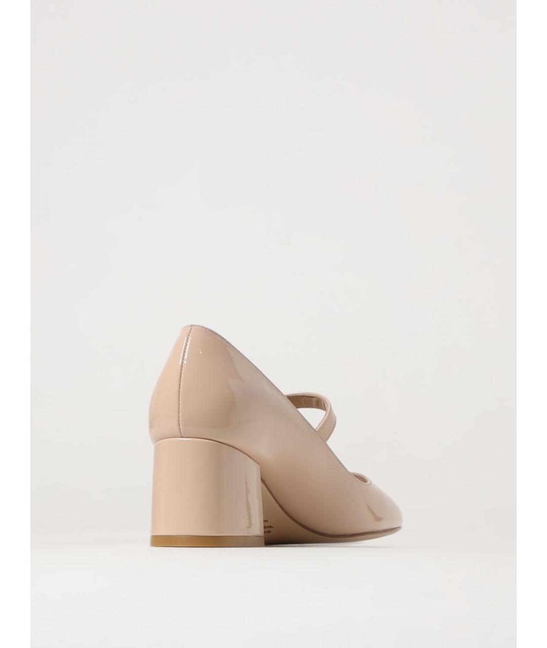 STUART WEITZMAN Бежевые кожаные туфли, фото 3