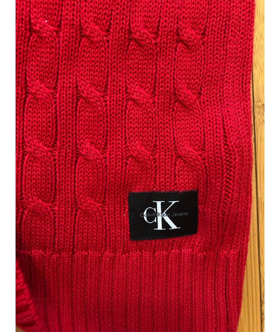 CALVIN KLEIN JEANS Красный хлопковый джемпер / свитер, фото 4