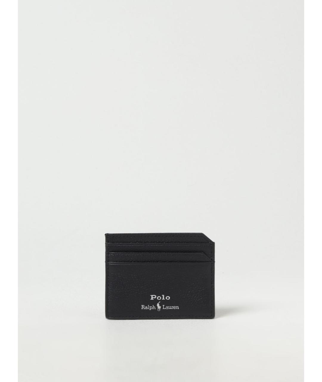POLO RALPH LAUREN Черный кожаный кардхолдер, фото 3