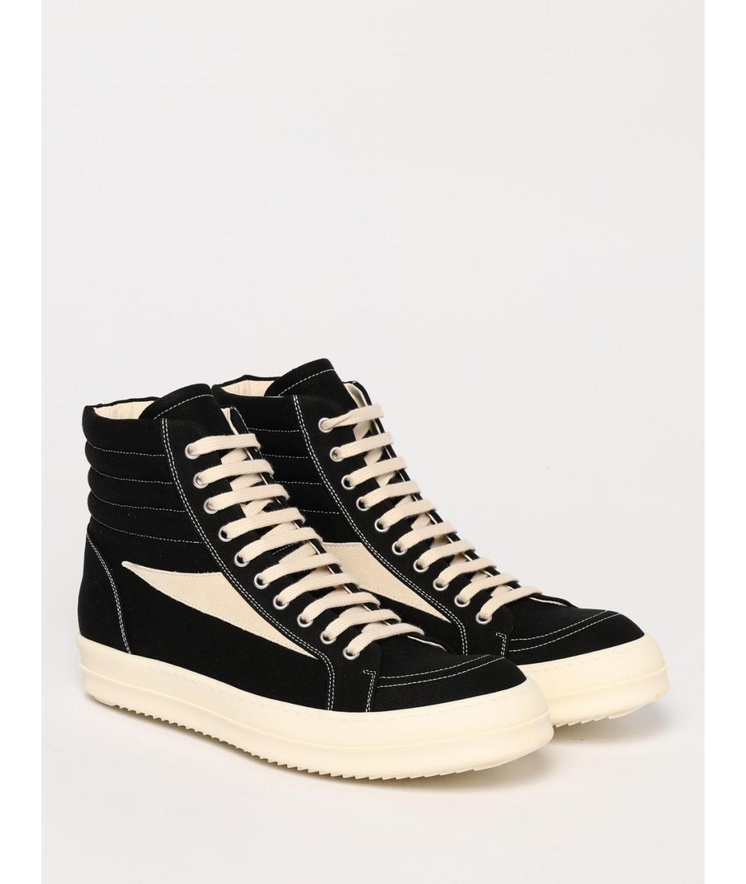 RICK OWENS DRKSHDW Черные высокие кроссовки / кеды, фото 2