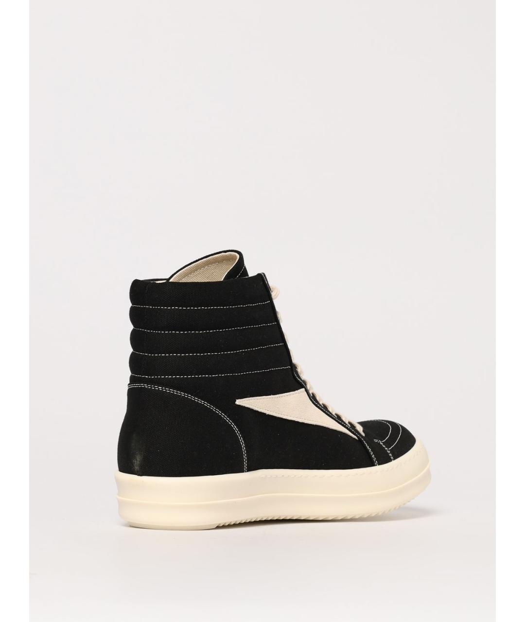 RICK OWENS DRKSHDW Черные высокие кроссовки / кеды, фото 3