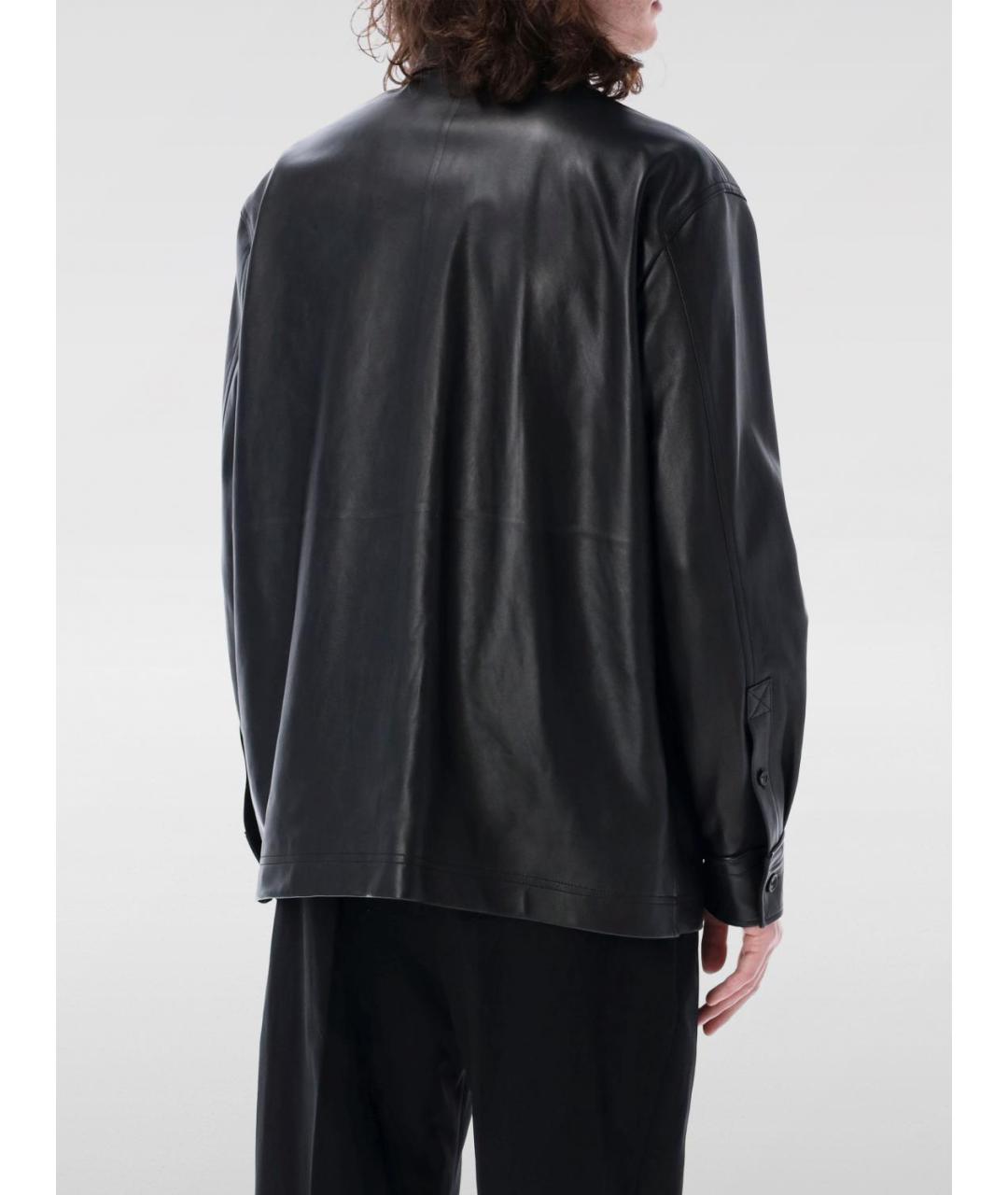 BOTTEGA VENETA Черная кожаная куртка, фото 3