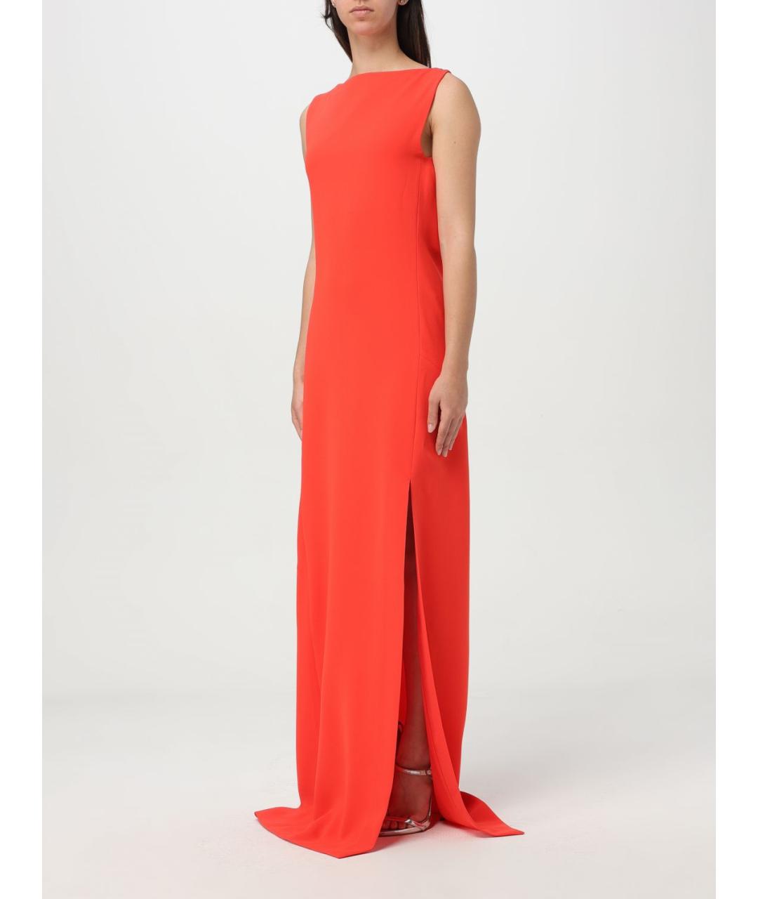 MAX MARA Красное ацетатное платье, фото 4