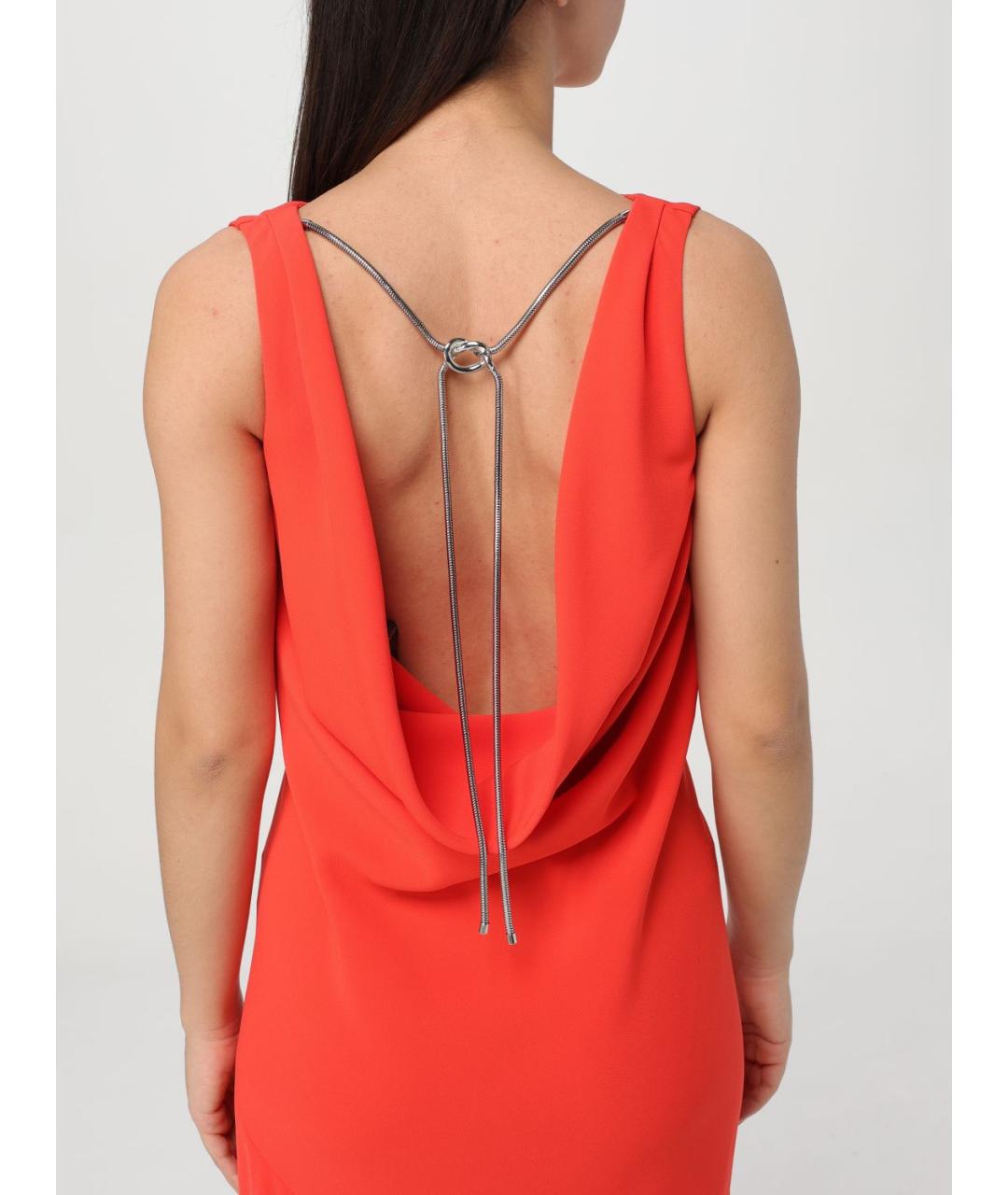 MAX MARA Красное ацетатное платье, фото 5