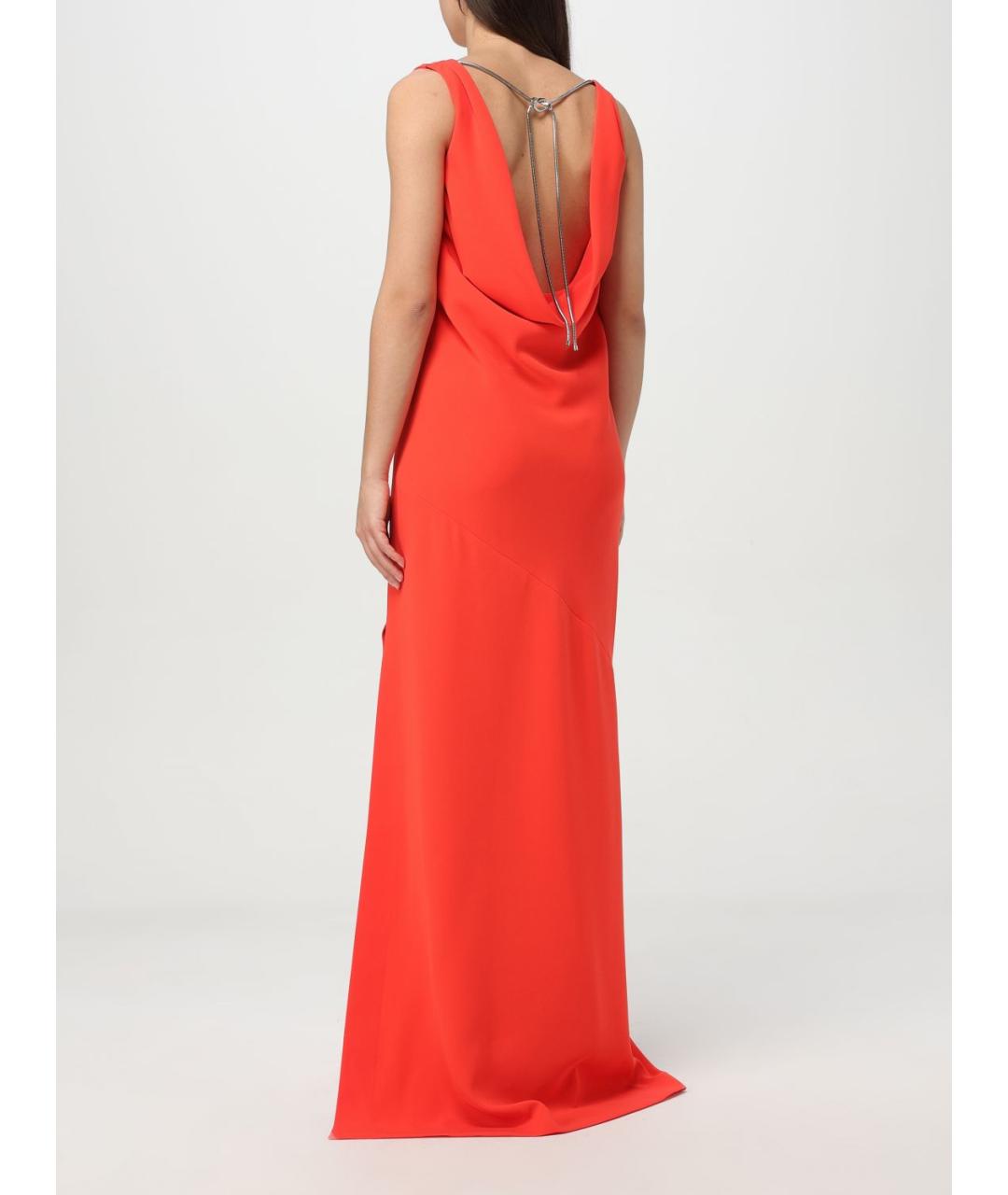MAX MARA Красное ацетатное платье, фото 3
