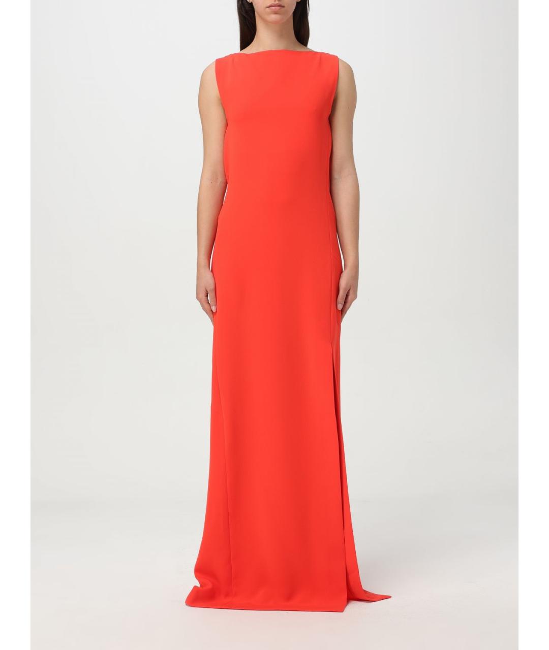 MAX MARA Красное ацетатное платье, фото 2