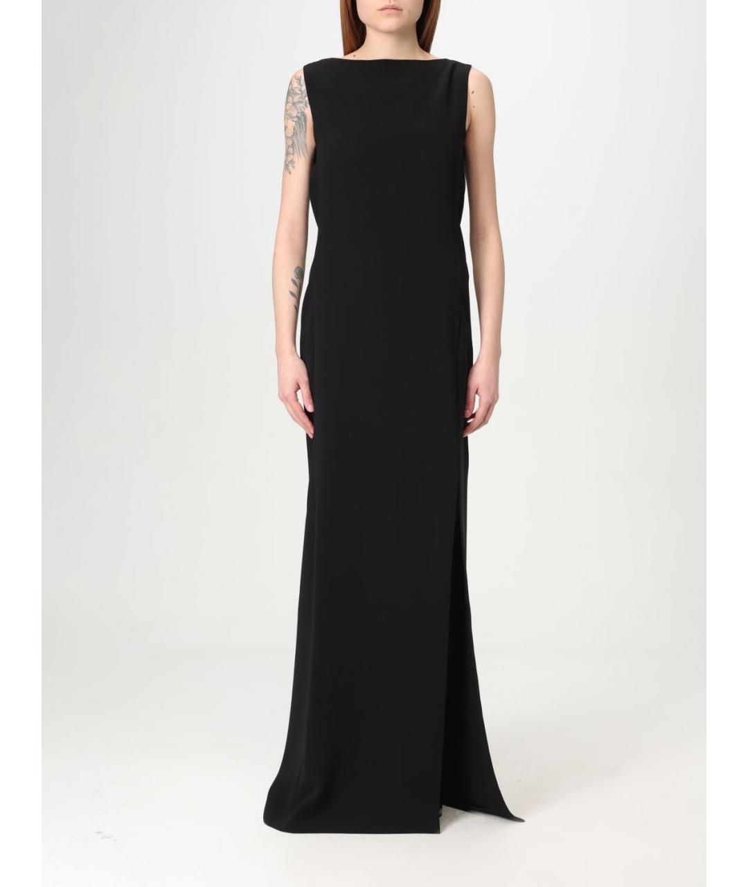 MAX MARA Черное ацетатное платье, фото 2