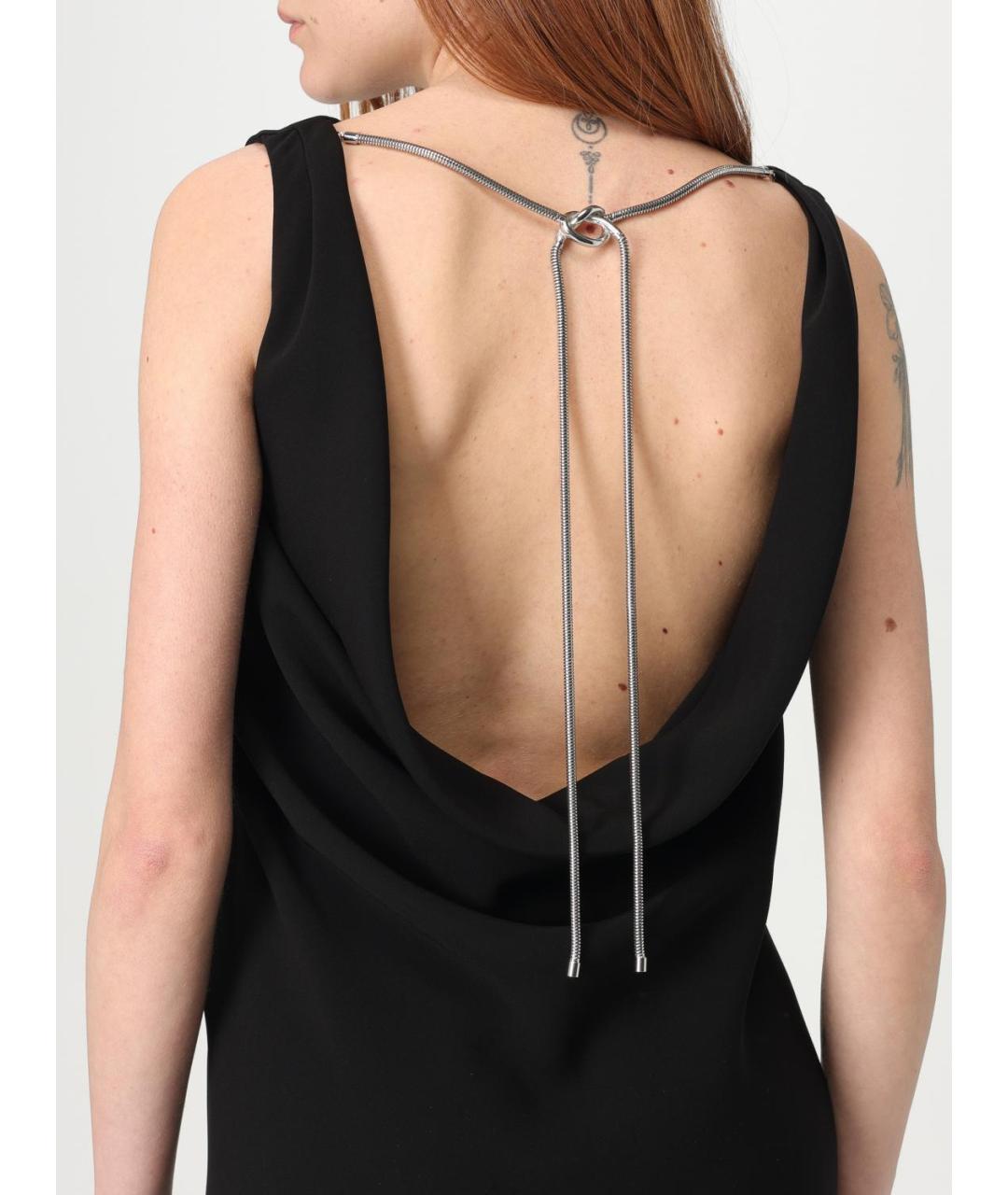 MAX MARA Черное ацетатное платье, фото 5