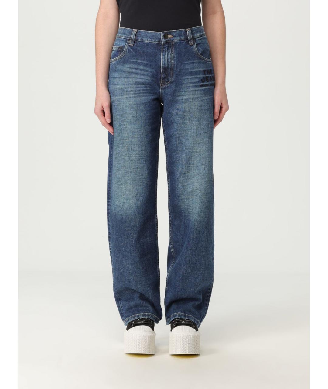 MARC JACOBS Синие хлопковые прямые джинсы, фото 2