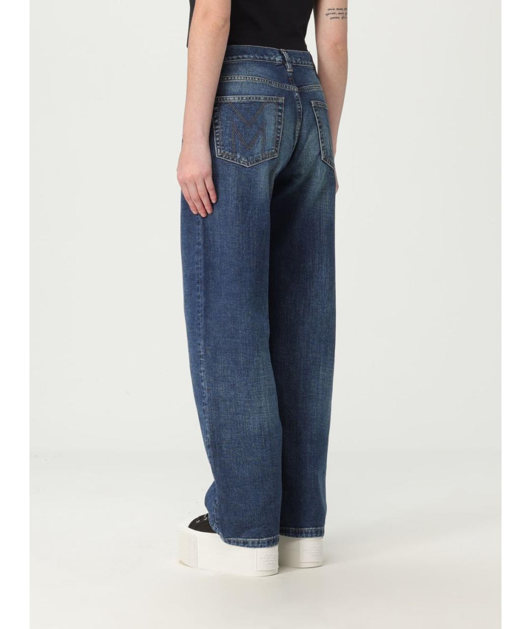 MARC JACOBS Синие хлопковые прямые джинсы, фото 3