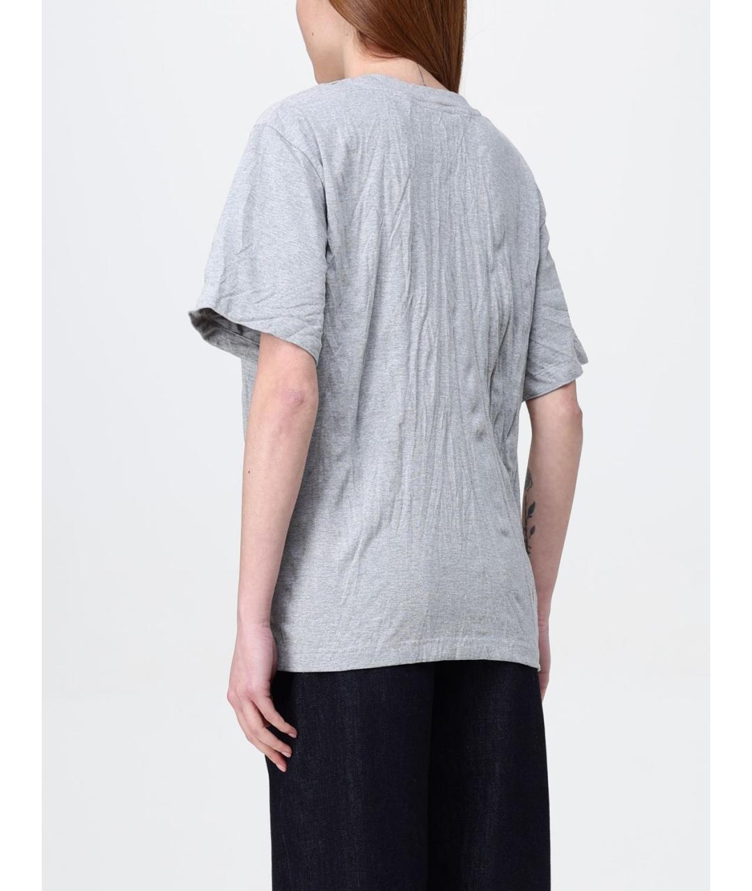 BOTTEGA VENETA Серая футболка, фото 4