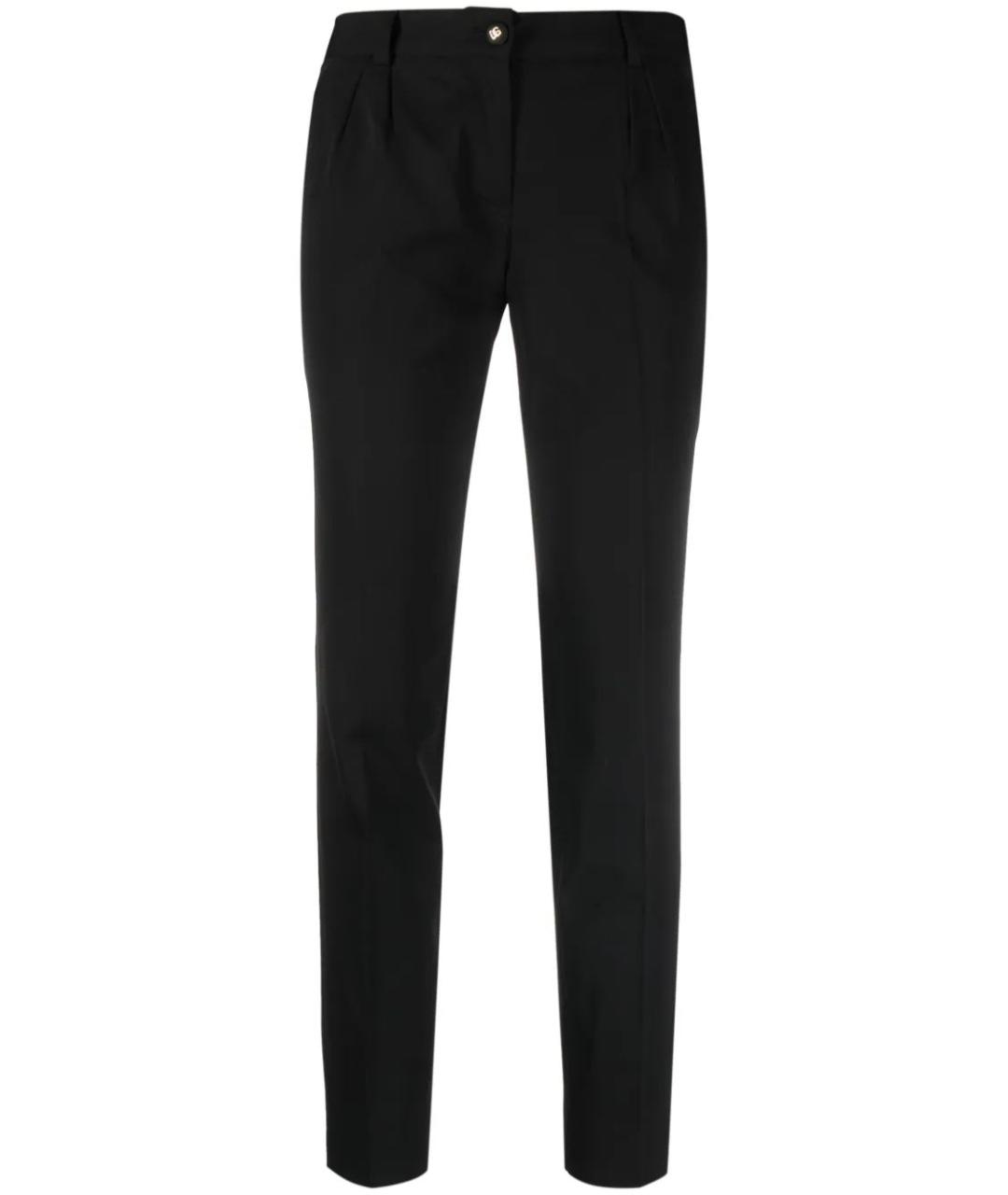 DOLCE&GABBANA Черные прямые брюки, фото 1