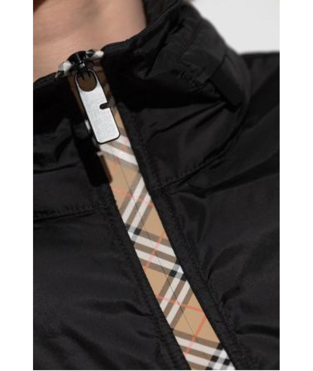 BURBERRY Черная полиамидовая парка, фото 5