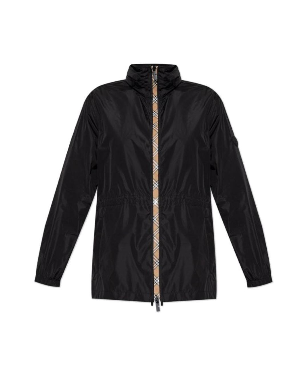 BURBERRY Черная полиамидовая куртка, фото 1