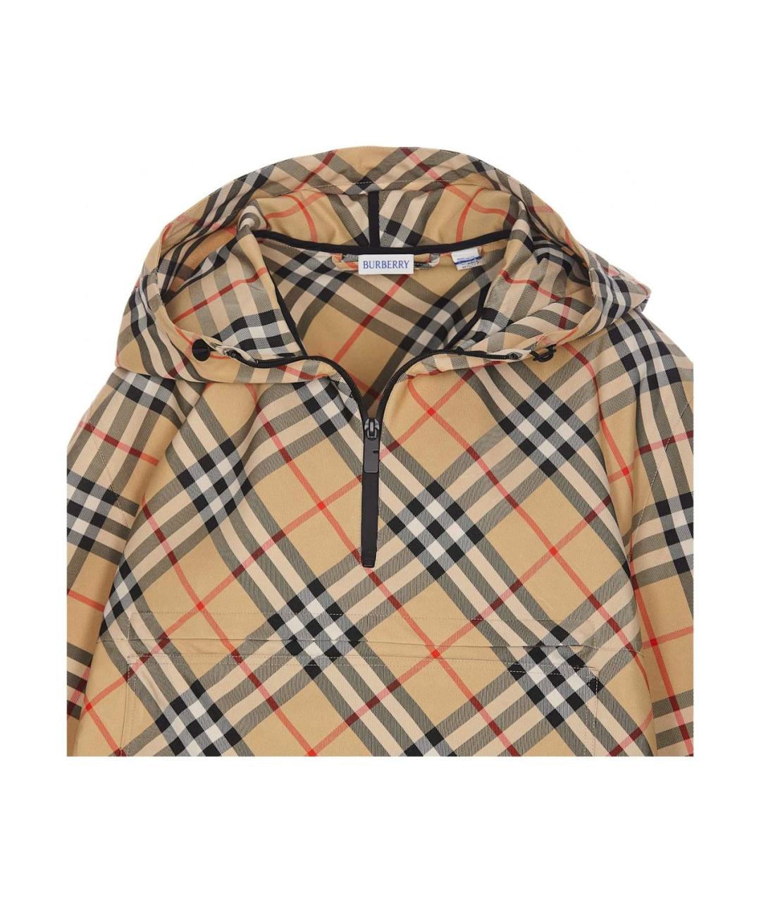 BURBERRY Бежевая полиамидовая парка, фото 4