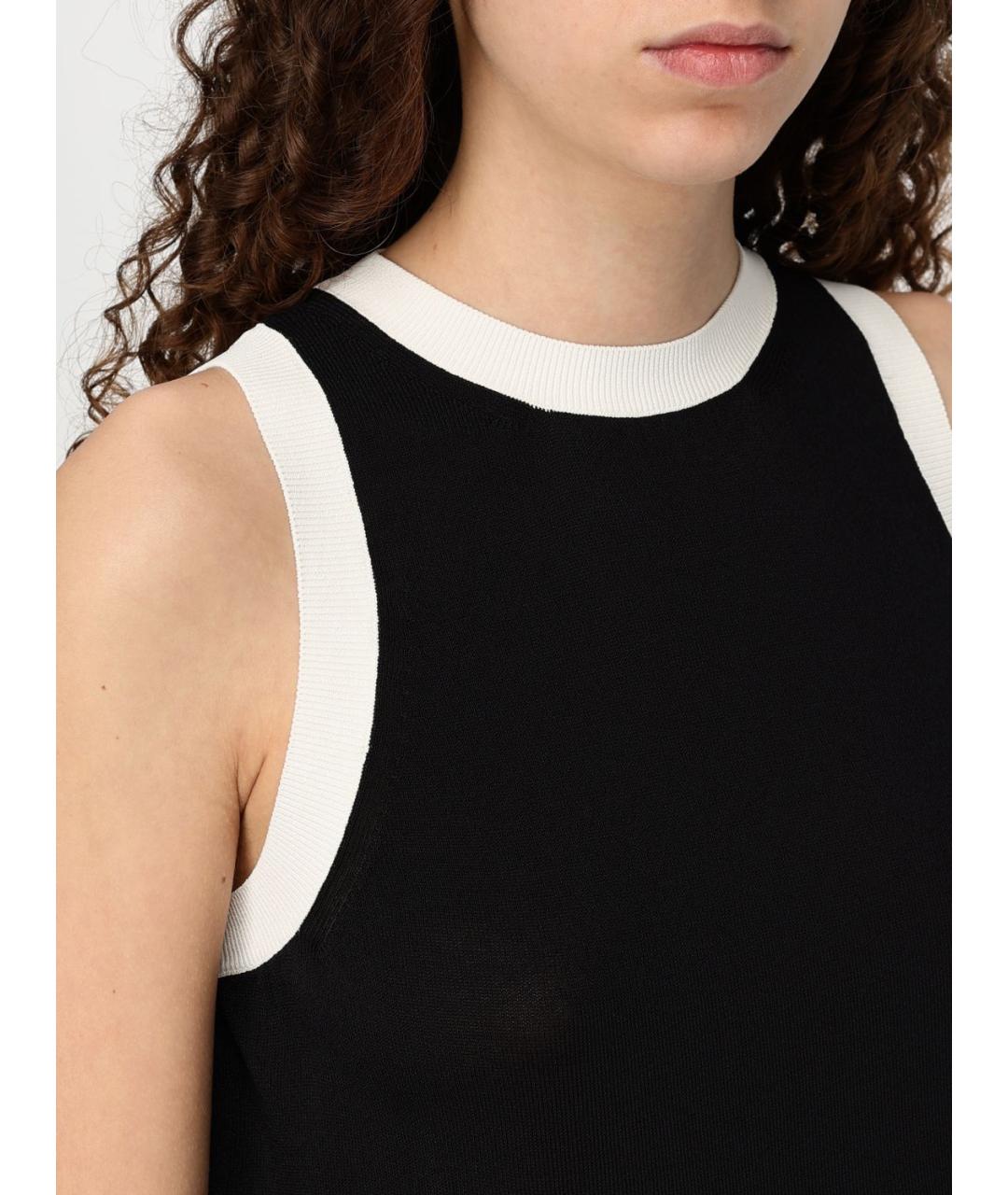 'S MAX MARA Черная майка, фото 4