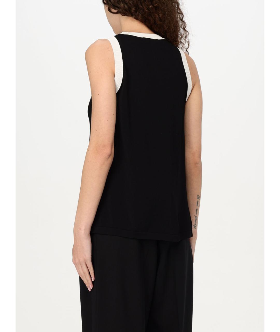 'S MAX MARA Черная майка, фото 3