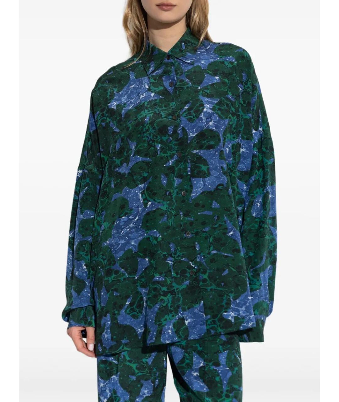 DRIES VAN NOTEN Мульти шелковая рубашка, фото 4