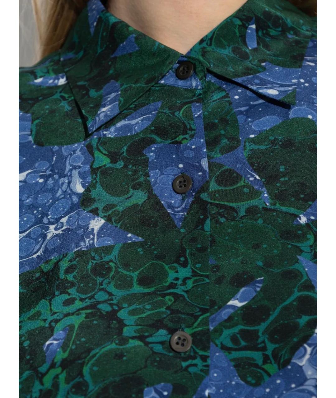 DRIES VAN NOTEN Мульти шелковая рубашка, фото 3