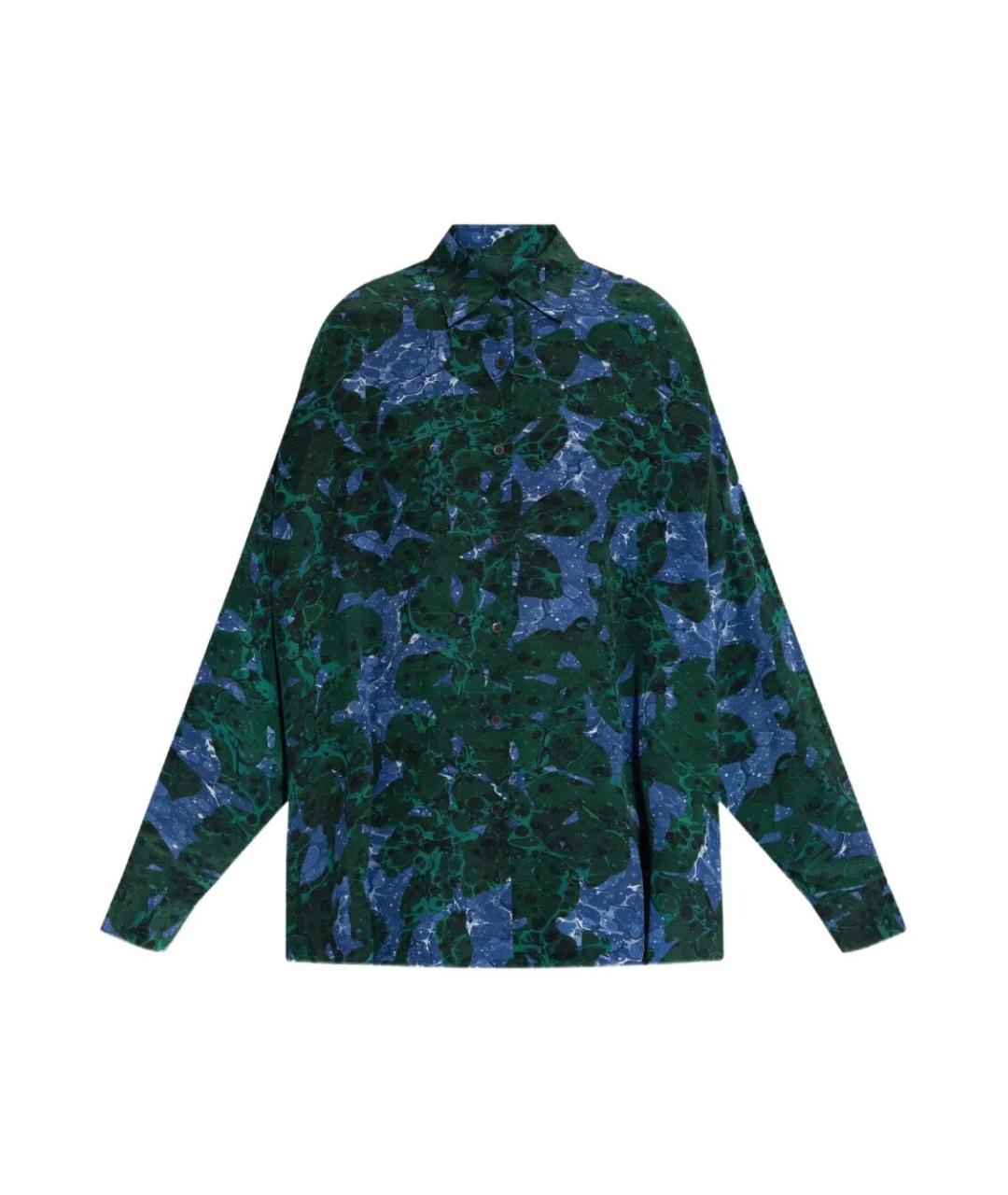 DRIES VAN NOTEN Мульти шелковая рубашка, фото 1