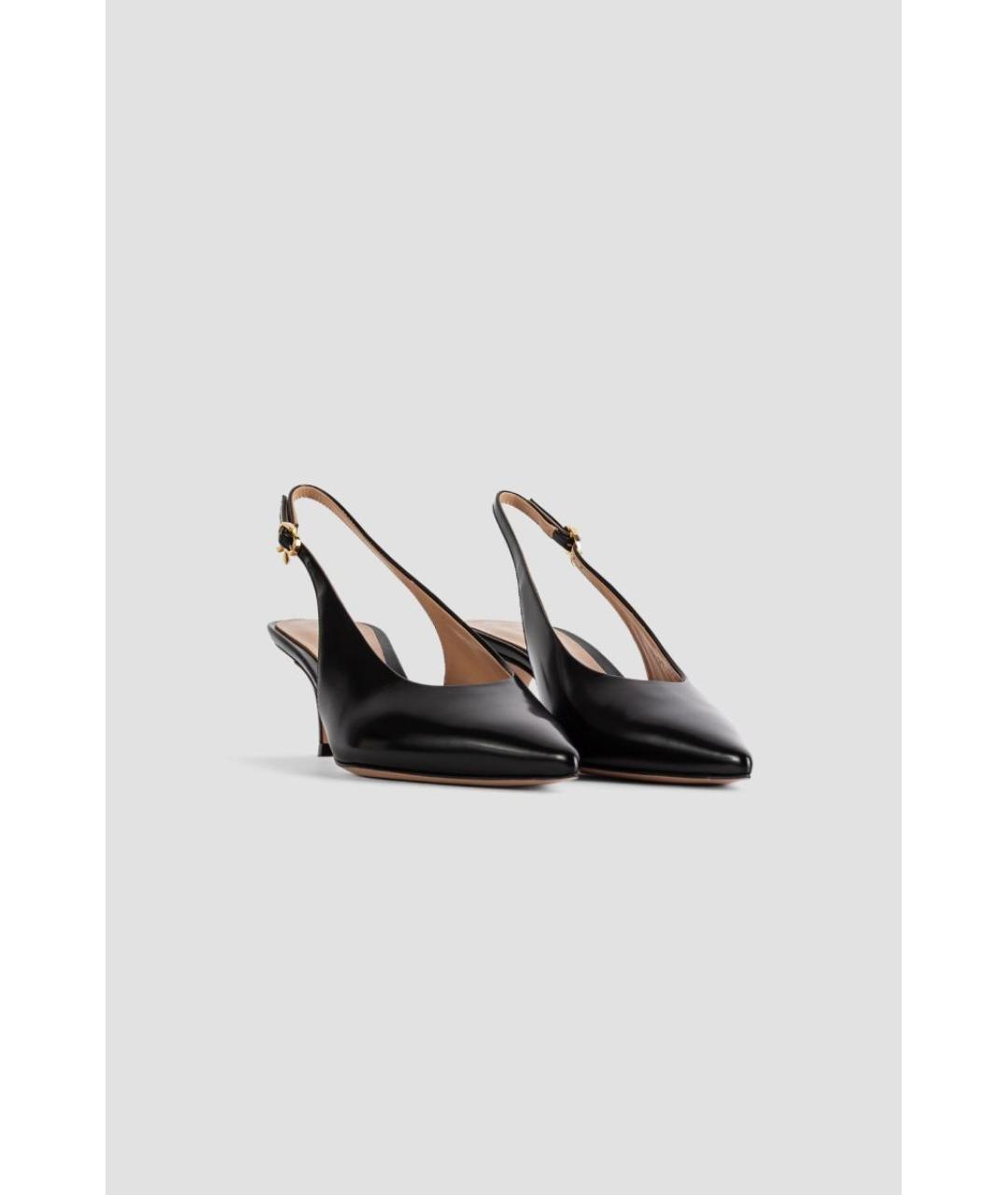 GIANVITO ROSSI Черные кожаные туфли, фото 2