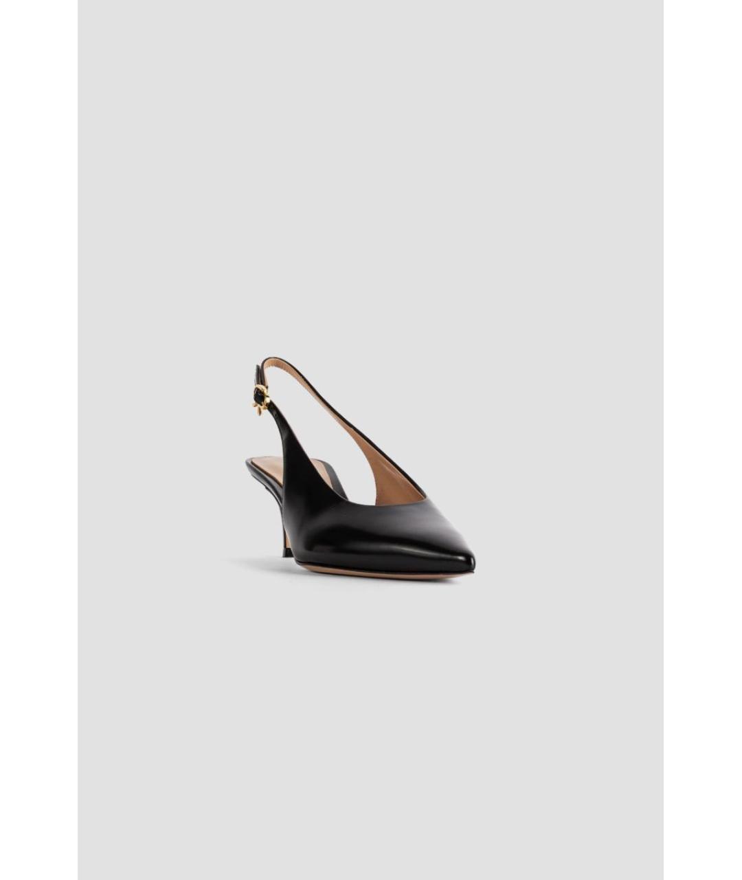 GIANVITO ROSSI Черные кожаные туфли, фото 3