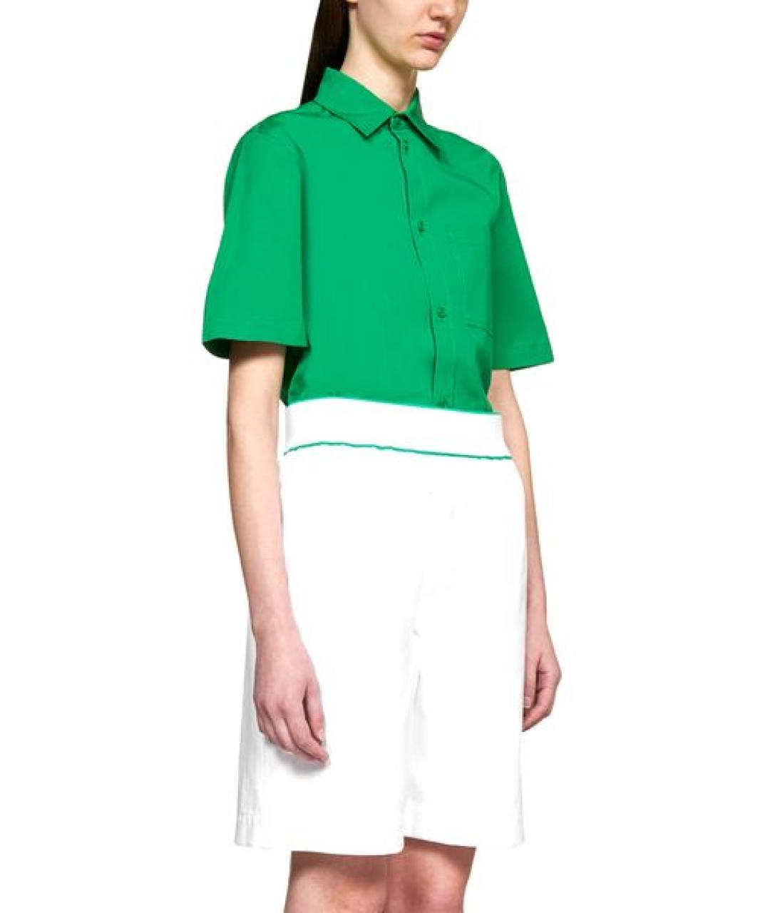 BOTTEGA VENETA Белые хлопковые шорты, фото 4