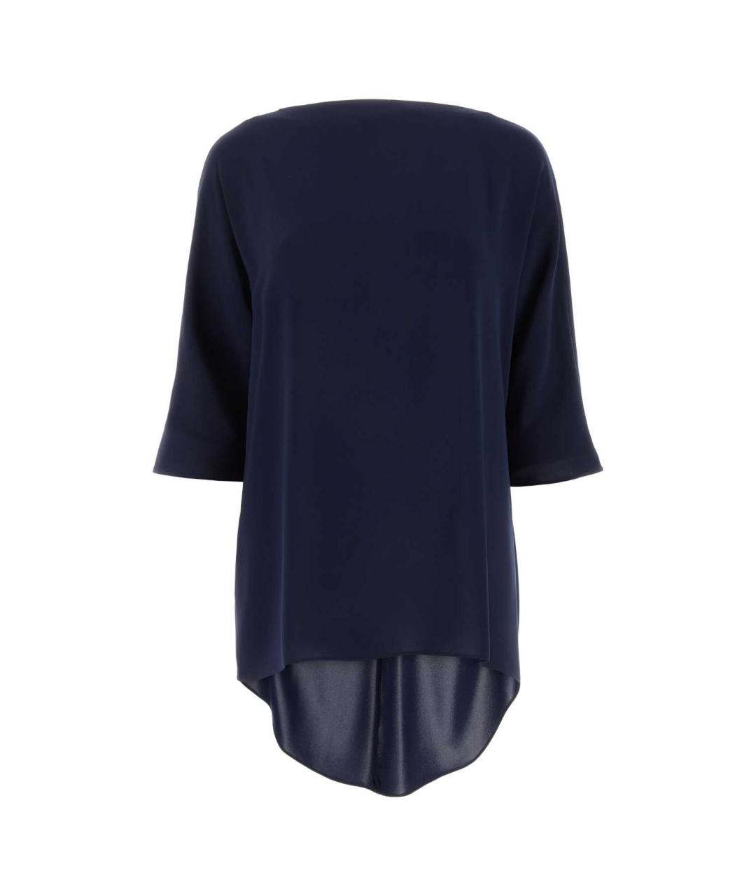 MAX MARA Темно-синяя полиэстеровая блузы, фото 1