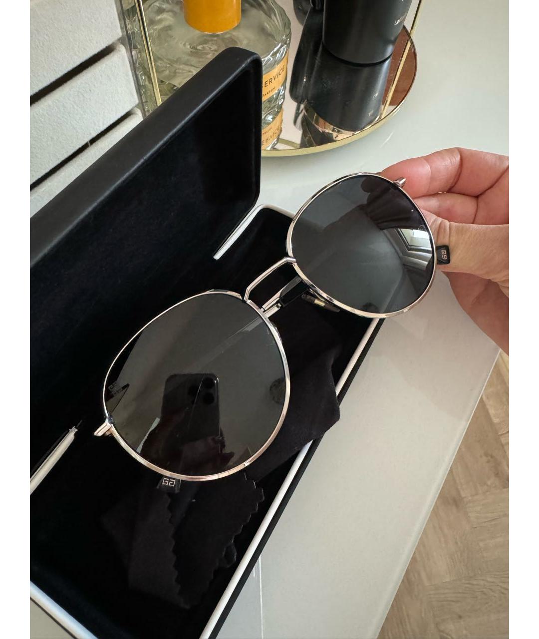 GIVENCHY Черные металлические солнцезащитные очки, фото 5