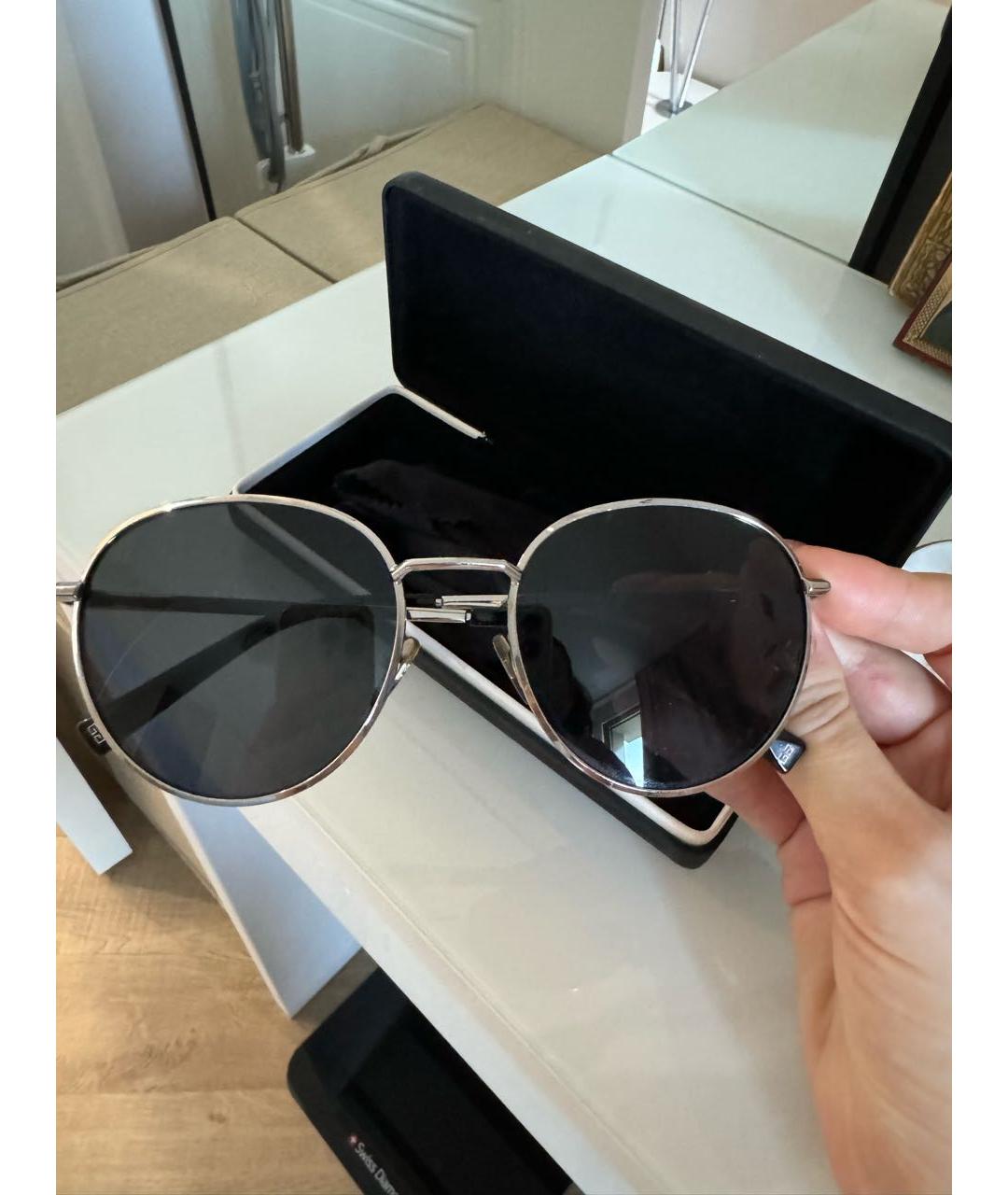 GIVENCHY Черные металлические солнцезащитные очки, фото 6