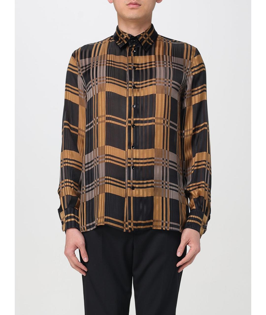 SAINT LAURENT Мульти шелковая кэжуал рубашка, фото 2