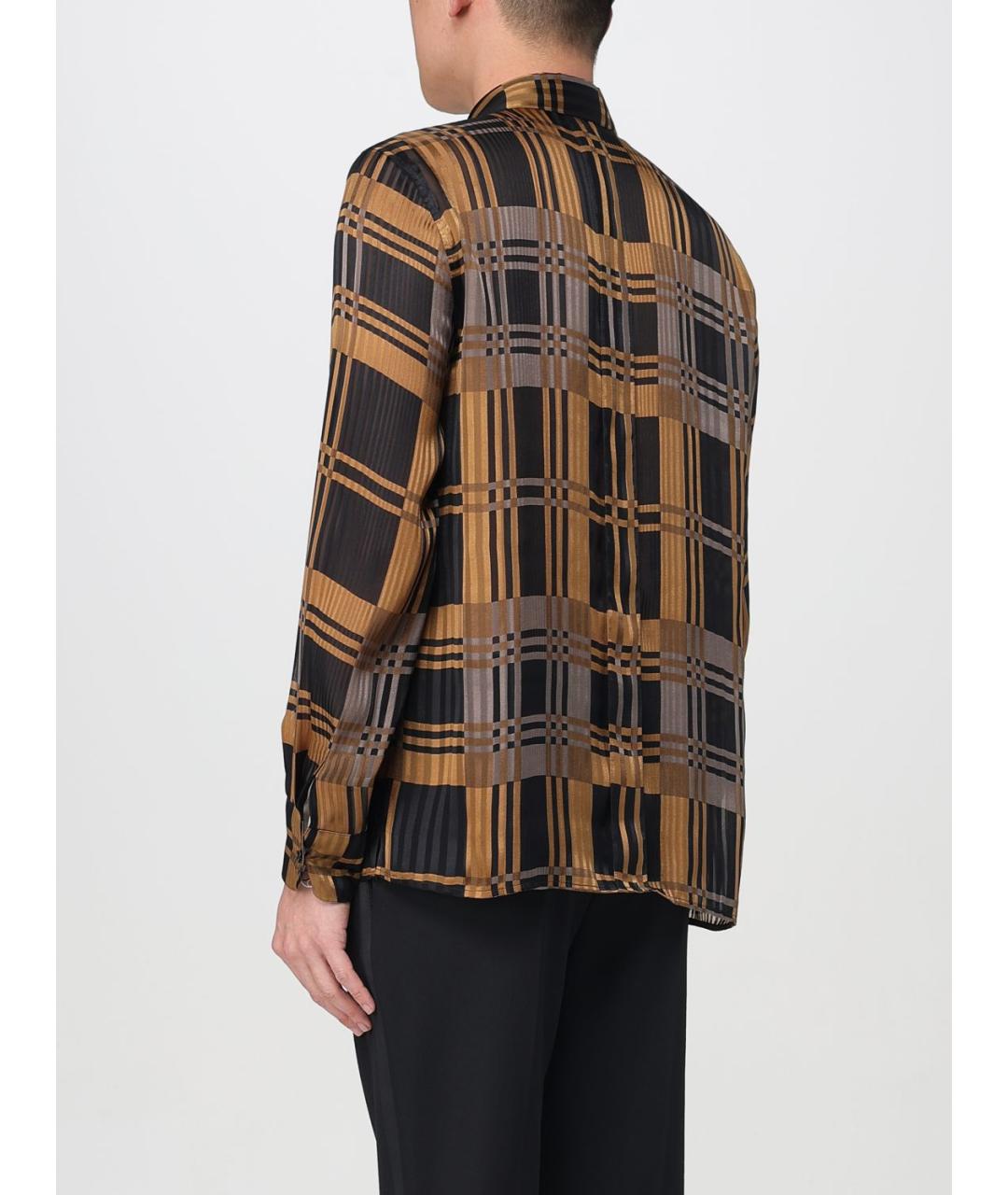SAINT LAURENT Мульти шелковая кэжуал рубашка, фото 4