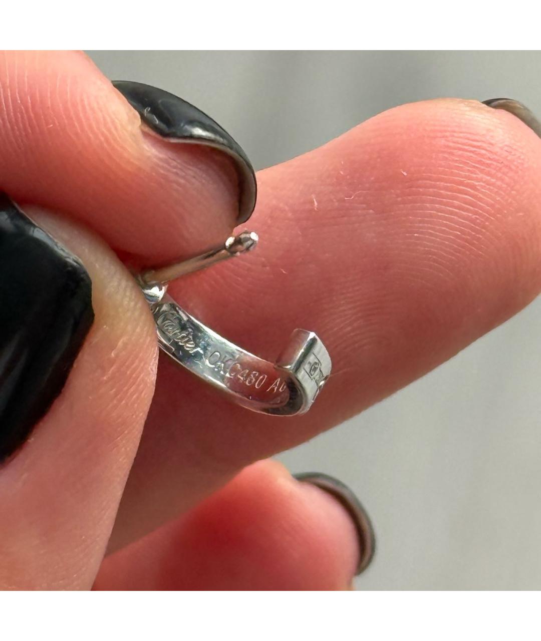 CARTIER Серьги из белого золота, фото 6