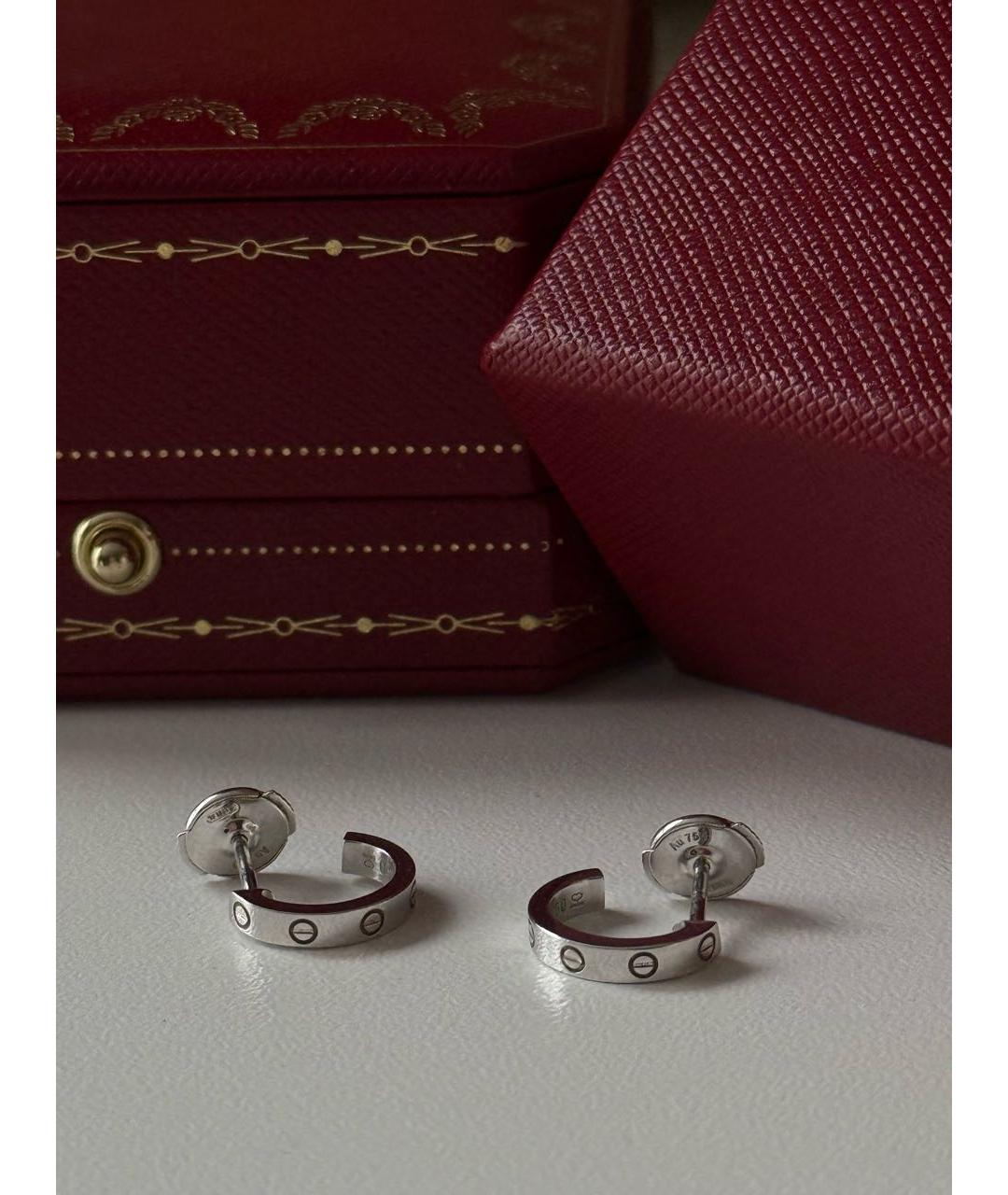 CARTIER Серьги из белого золота, фото 4
