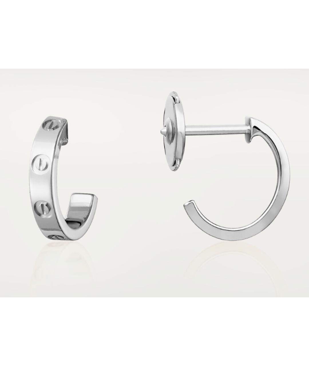 CARTIER Серьги из белого золота, фото 7