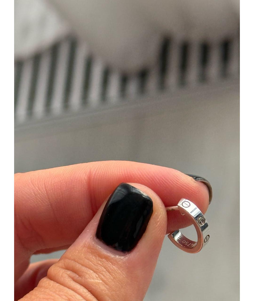 CARTIER Серьги из белого золота, фото 5