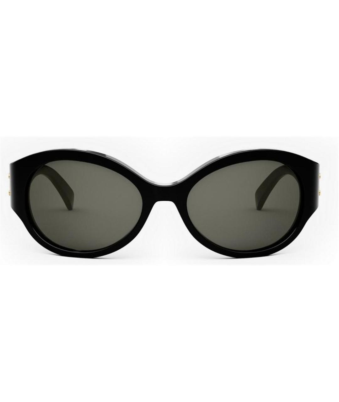 CELINE Черные пластиковые солнцезащитные очки, фото 3