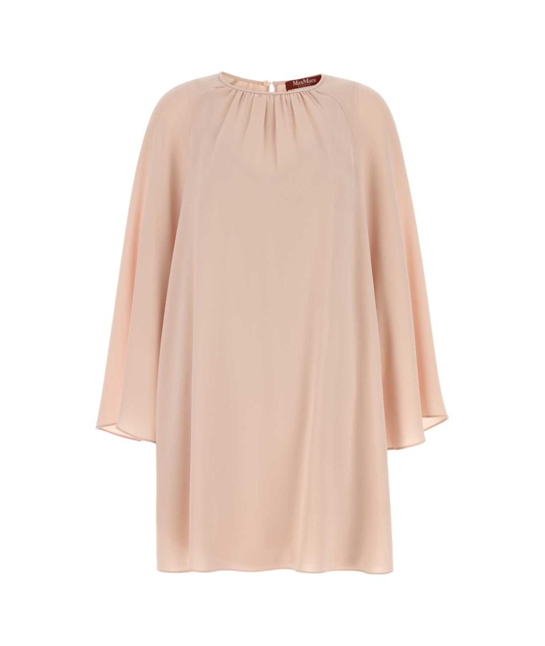 MAX MARA STUDIO Розовое полиэстеровое повседневное платье, фото 1