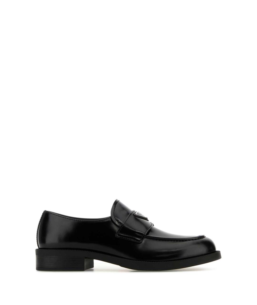 PRADA Черные лоферы из лакированной кожи, фото 1
