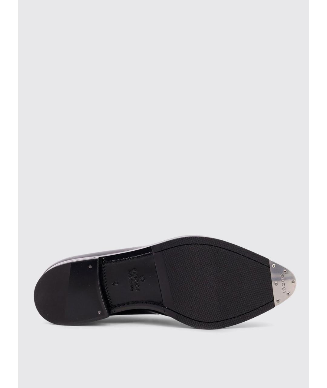GUCCI Черные лоферы, фото 4