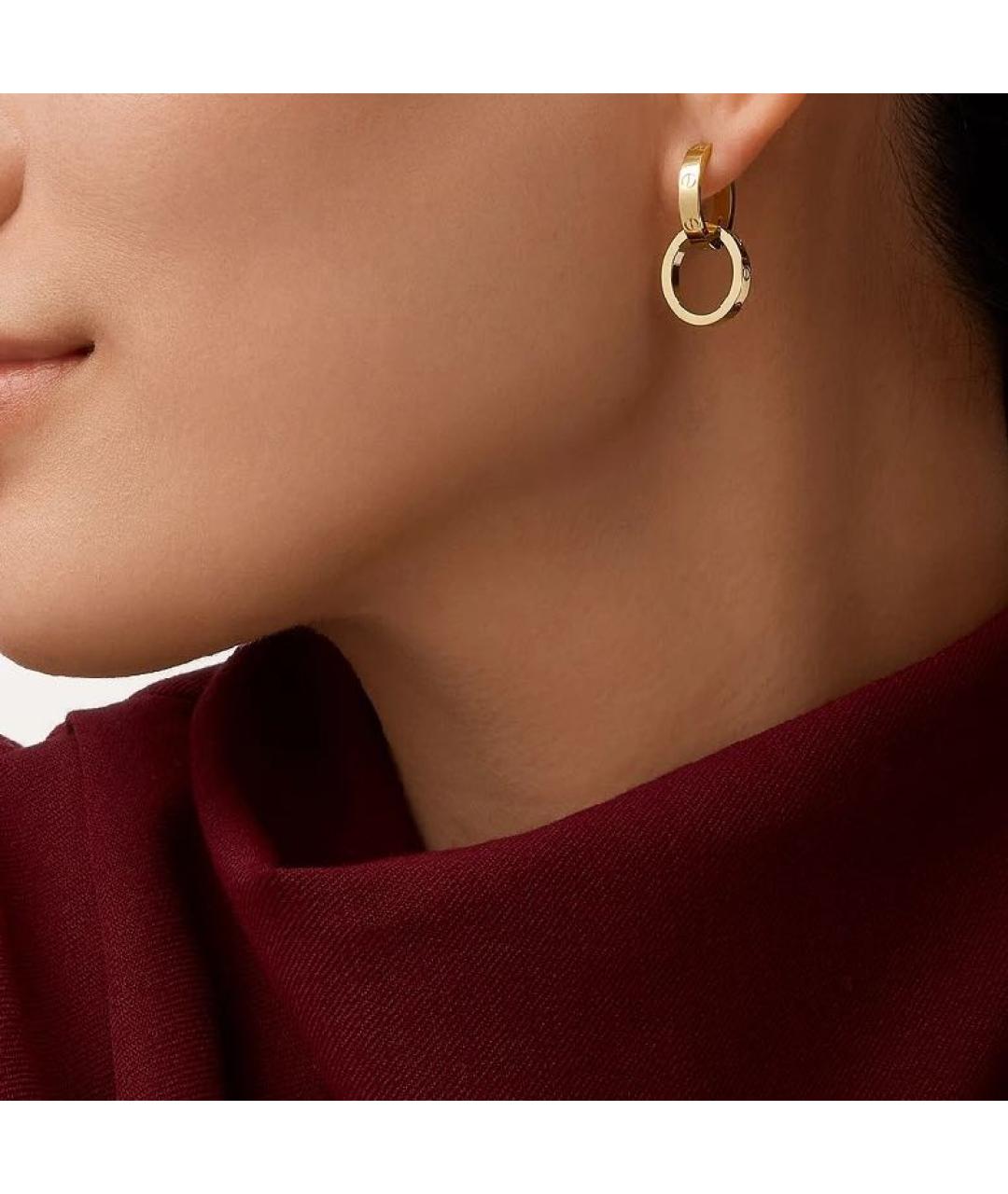 CARTIER Золотые серьги из желтого золота, фото 2