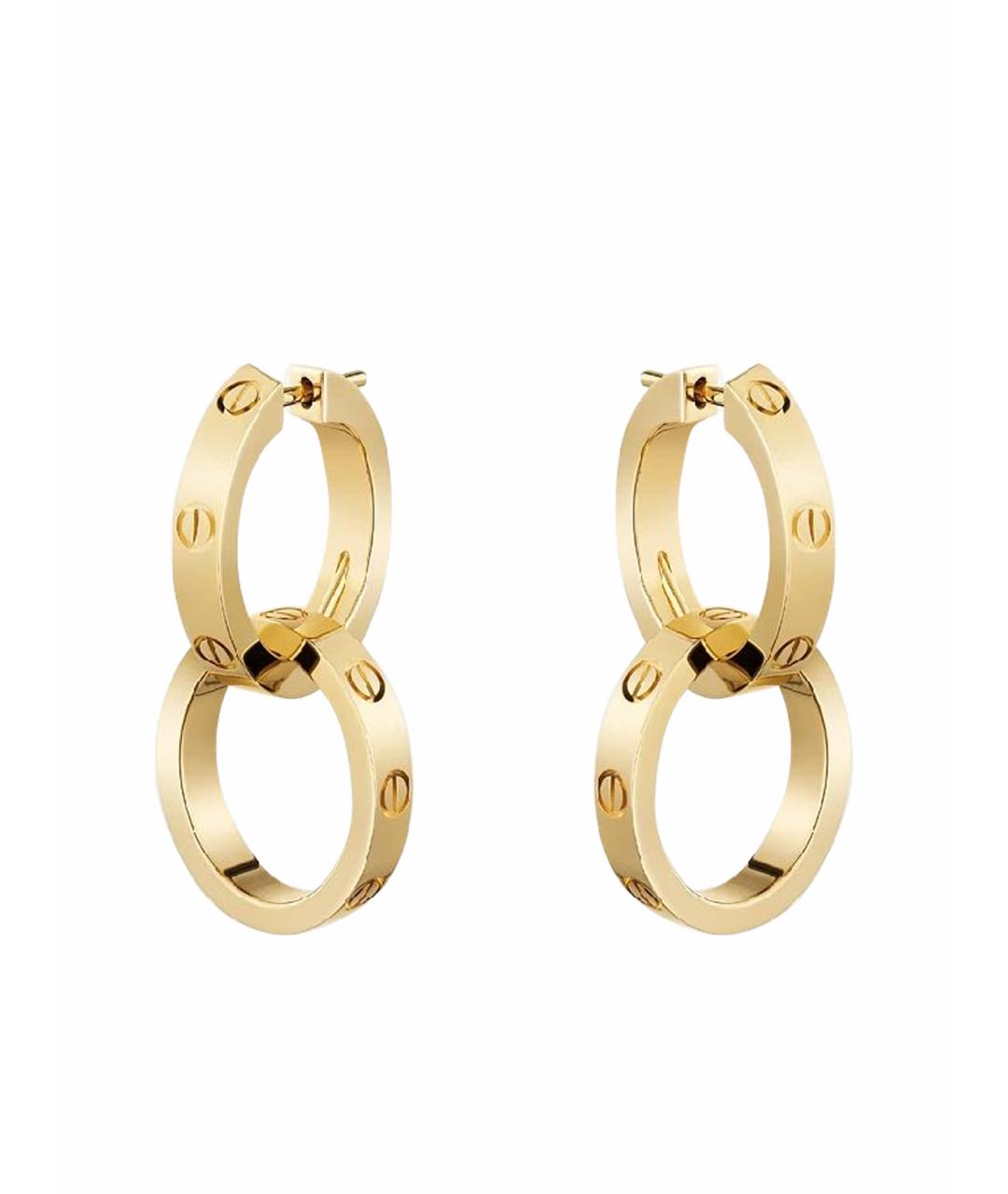 CARTIER Золотые серьги из желтого золота, фото 1