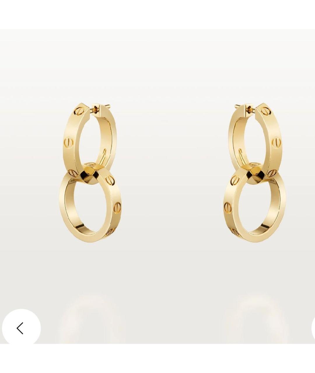 CARTIER Золотые серьги из желтого золота, фото 3