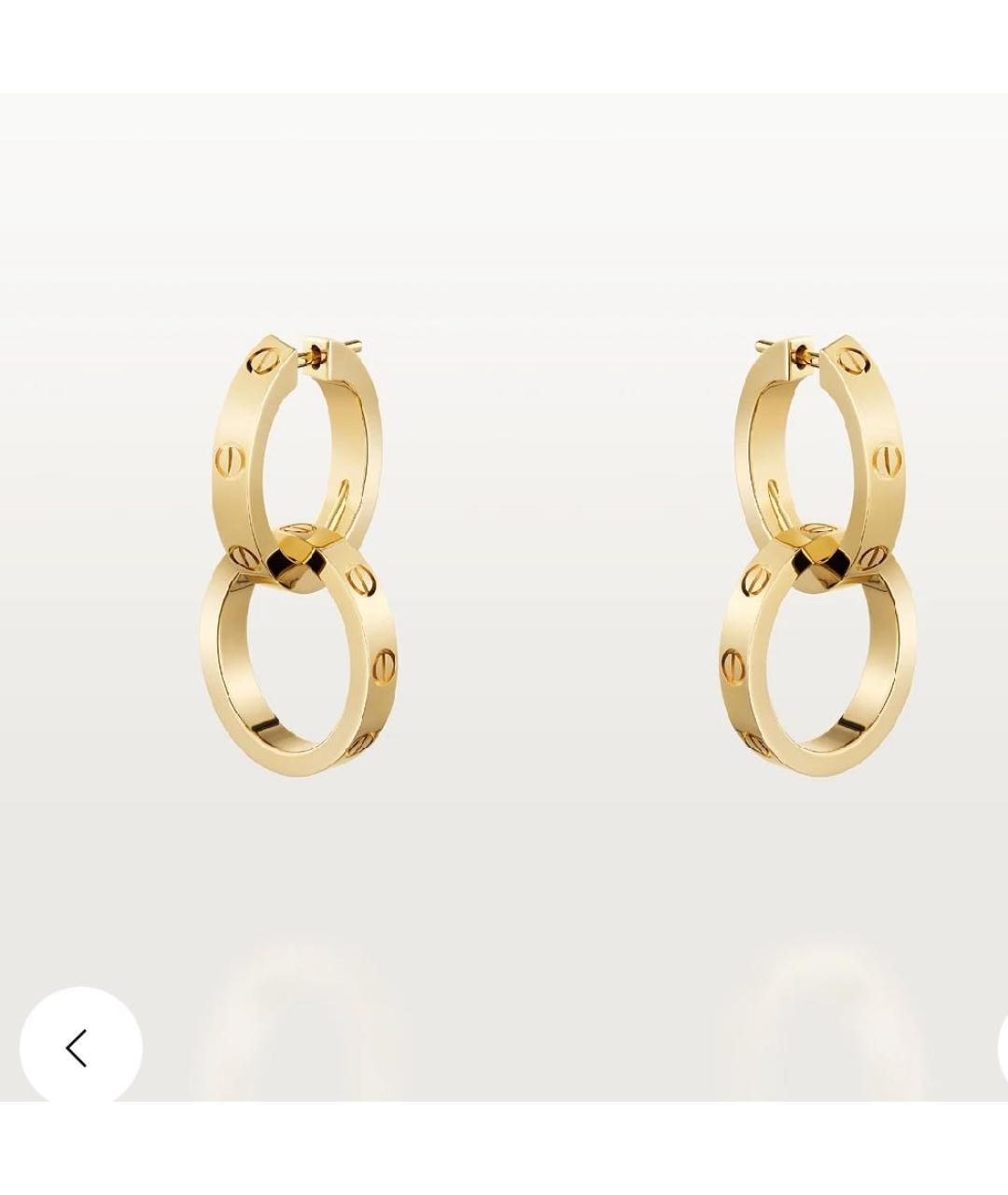 CARTIER Золотые серьги из желтого золота, фото 4