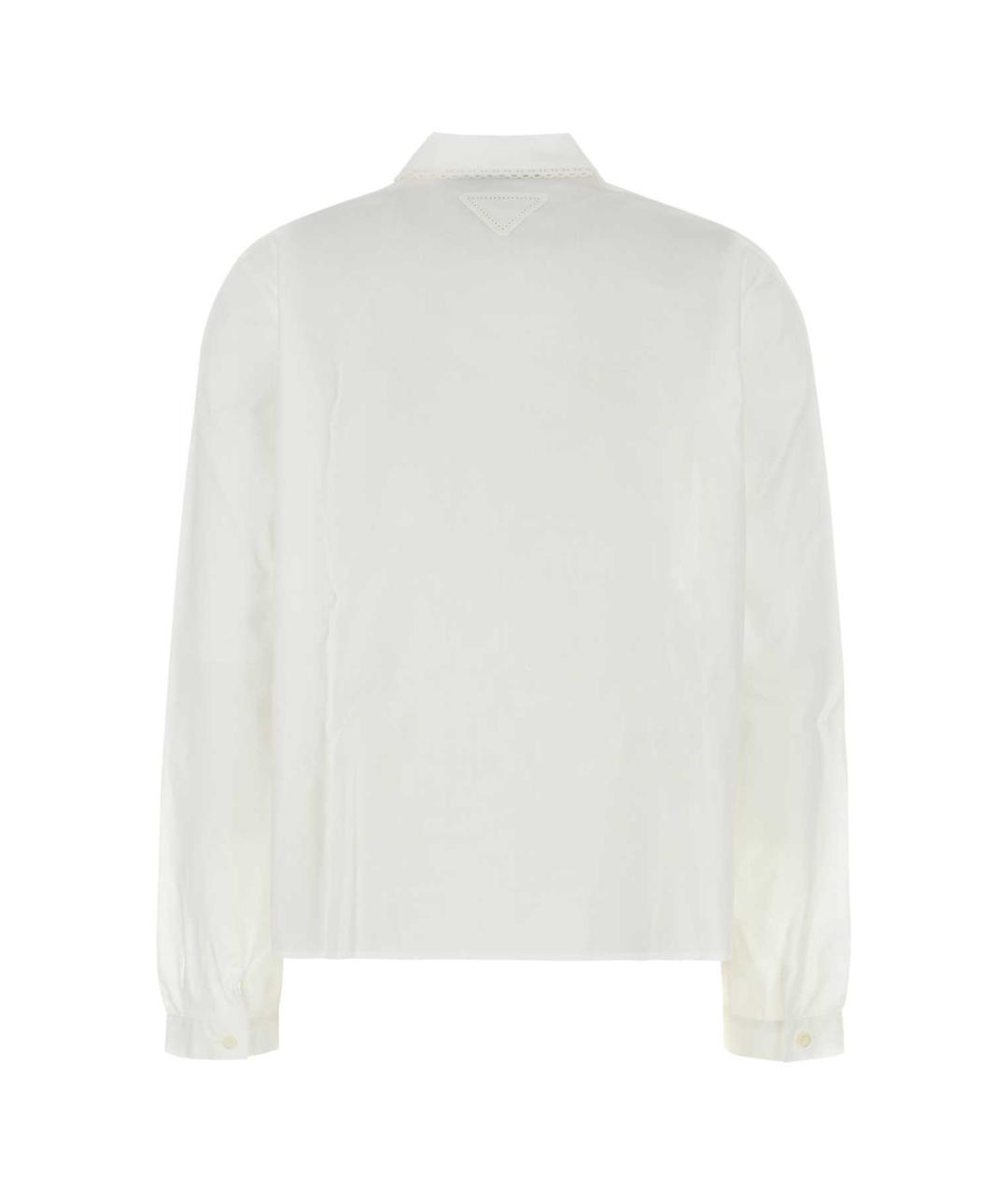 PRADA Белая хлопковая блузы, фото 2