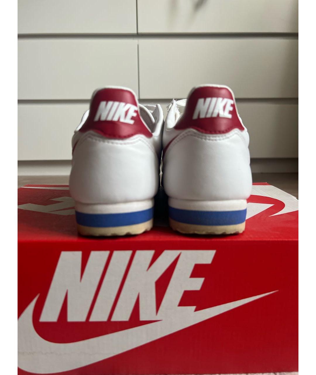 NIKE Белые кожаные кроссовки, фото 4