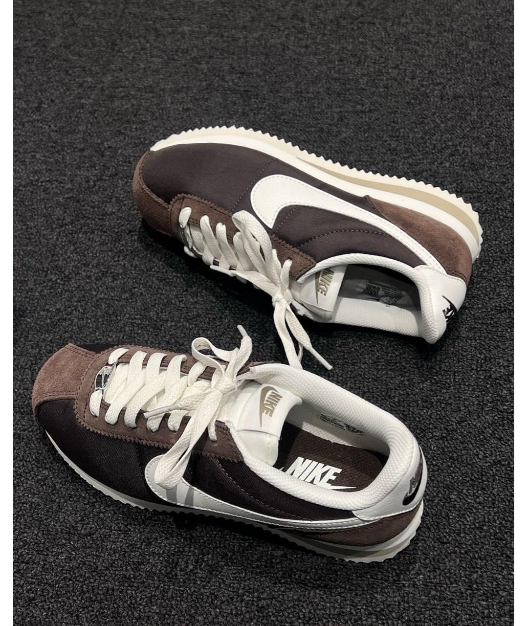 NIKE Коричневые замшевые кроссовки, фото 3