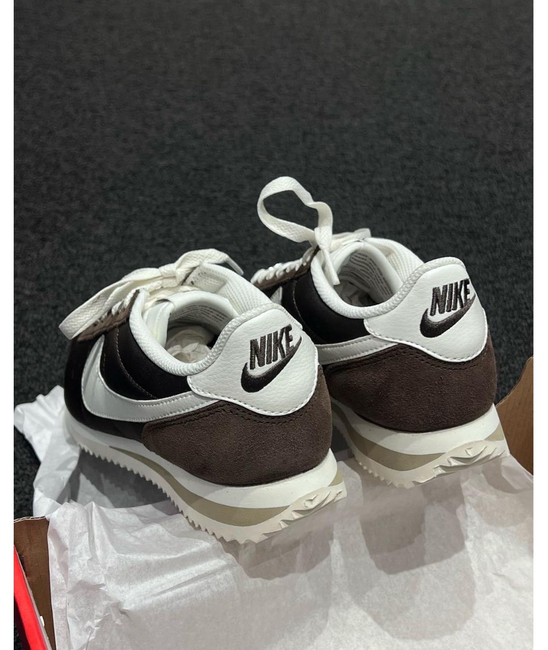 NIKE Коричневые замшевые кроссовки, фото 6